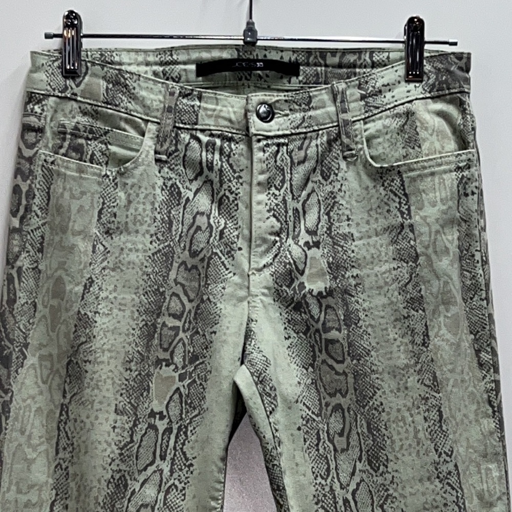 Joe's Jeans Snake Print Skinny Jeans - Gray - Picture 9 of 15